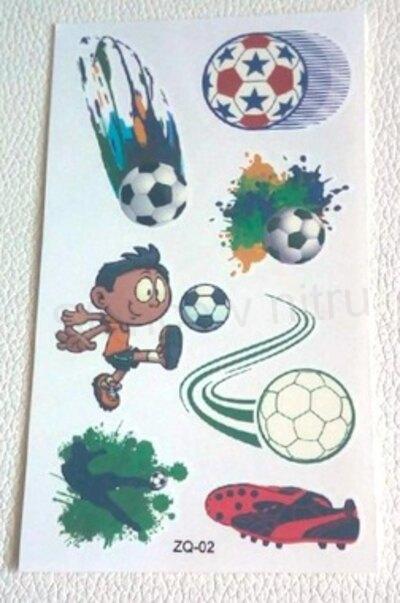 Voděodolné, dočasné tetovaní Fotbal číslo 7 (E867)