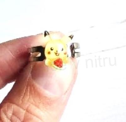 Dětský, dívčí jemný prsten pokemon pikaču (BP414)