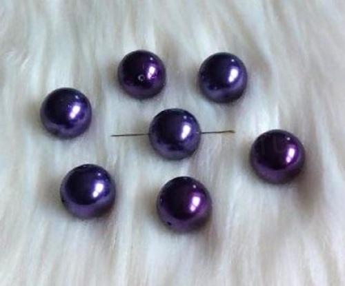 Skleněné voskované perle 18 mm – fialové (AC377)