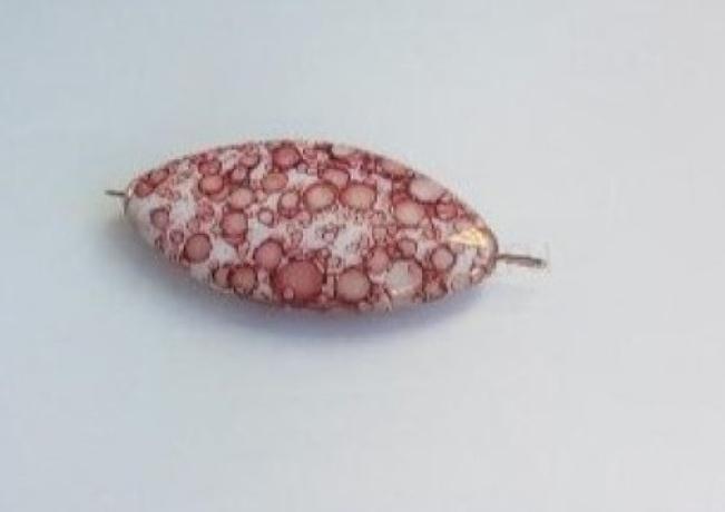 Skleněný korálek šváb 36,5 x 20 mm - 1 ks (AC445)
