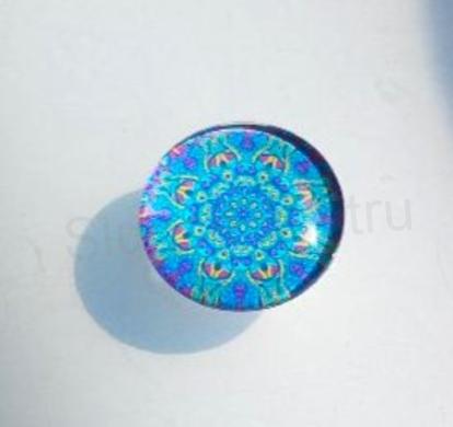 Kabošon kulatý - sklo 25 mm Mandala (AD187)
