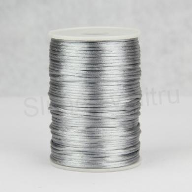 Saténová šňůrka 2mm - šedá nejsvětlejší 3m/bal (N33)
