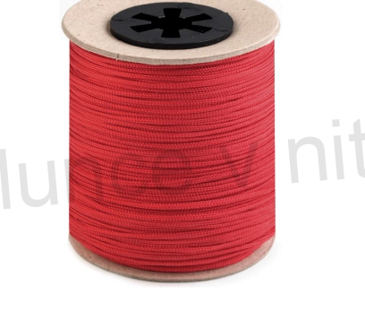 Oděvní šňůra PES Ø2 mm červená (N42)