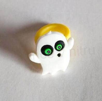 Dětský prsten halloween duch žlutý (BP518)