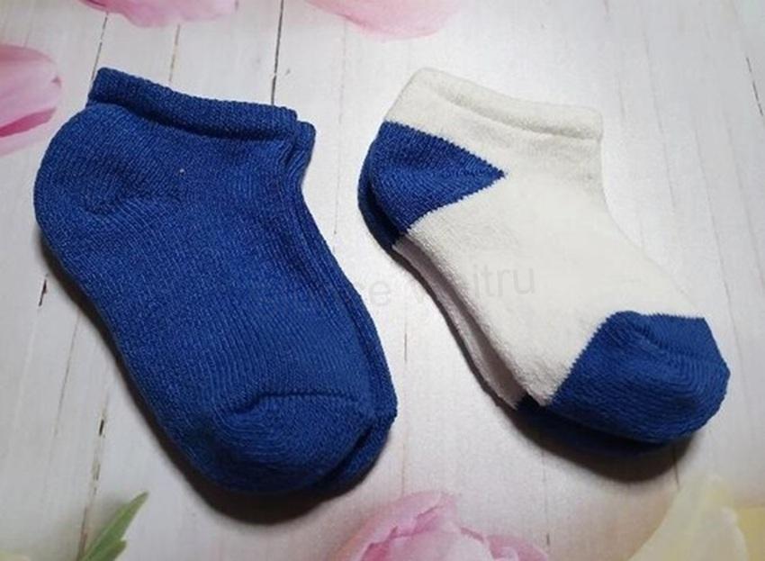 Dětské bavlněné nízké, kotníkové ponožky 4–5 let – 2 páry (W240)