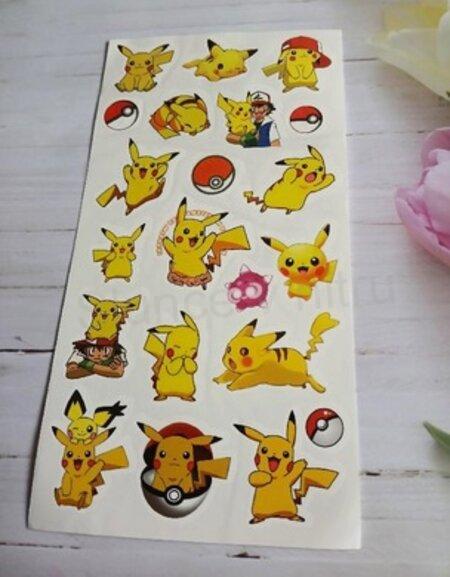 Voděodolné, dočasné tetovaní Pokemon, Pikachu B (E988)