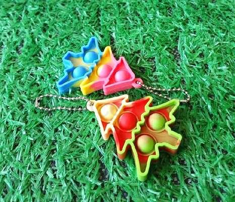 Klíčenka, přívěšek na klíče Fidget s Pop it Toys stromeček (D1112)