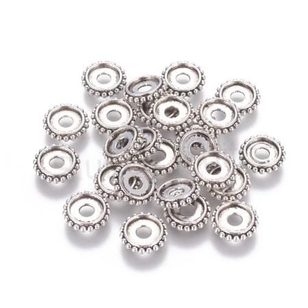 Kovový korálek - mezidíl 10 x 2,3 mm platina (AA396)