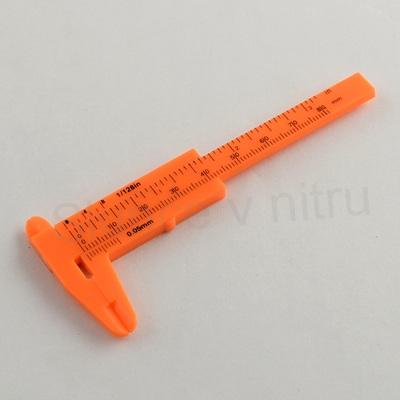 Posuvné měřítko plast oranžově červené (L60)