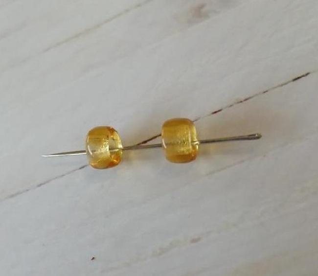 Skleněné korálky s velkým průvlekem 8,6 x 5,2 mm (AC680)