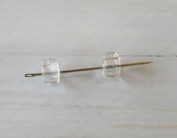 Skleněné korálky s velkým průvlekem 8,6 x 5,2 mm (AC689)