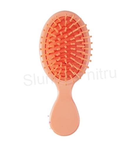 Mini cestovní kartáč na vlasy – oranžový (H777)