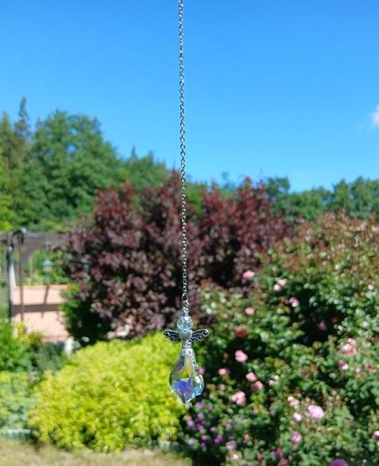 Křišťálový sluneční lapač anděl (BD1061)
