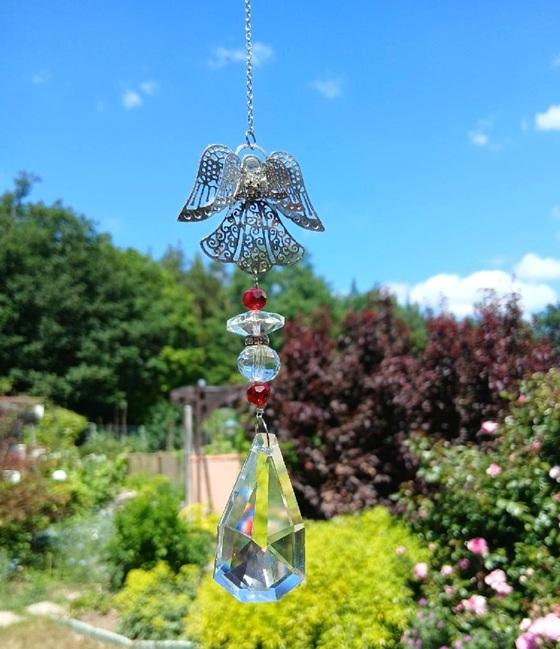 Sluneční lapač anděl 3 – K9 Crystal, 360 mm (BD1062)