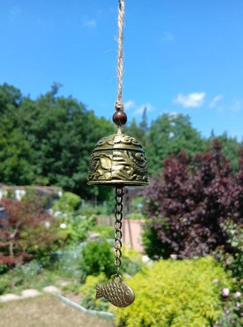 Větrný zvonek s rybkou – bronz (BD1063)