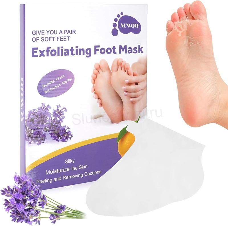 ACWOO Foot Peel Mask – 4 páry exfoliačních ponožek (F95)