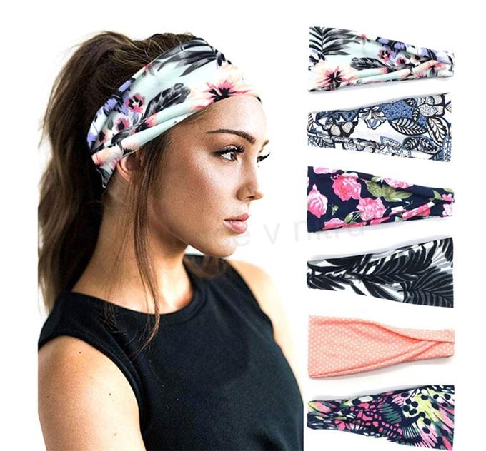 Dámský boho šátek / čelenka DRESHOW – elastická, s uzlem, různé barvy (K757)