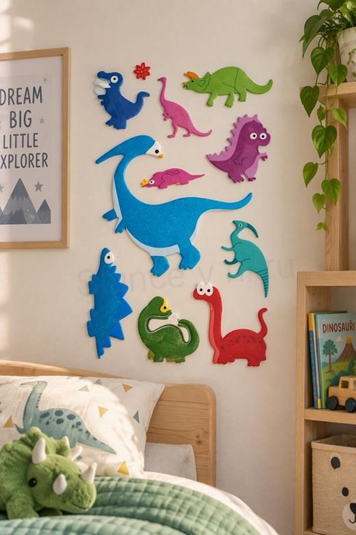 3D samolepicí dekorace dinosauři – 28 × 16 cm (E1085)