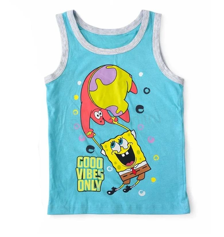 Dětské tílko SpongeBob světle modré velikost 110–116 (W291)