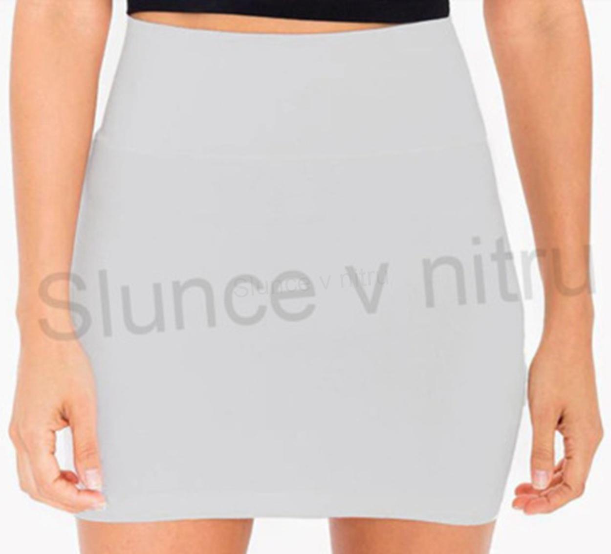 Dámská bavlněná sexy minisukně – šedá – XL (K32)