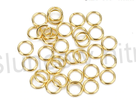 Spojovací kroužek 6 mm zlatý (AA171)