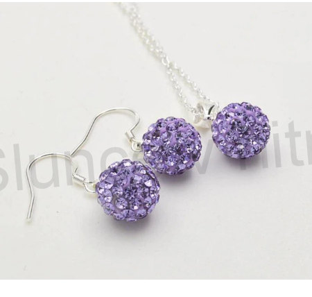 Postříbřená souprava se Swarovski Elements (BS18)