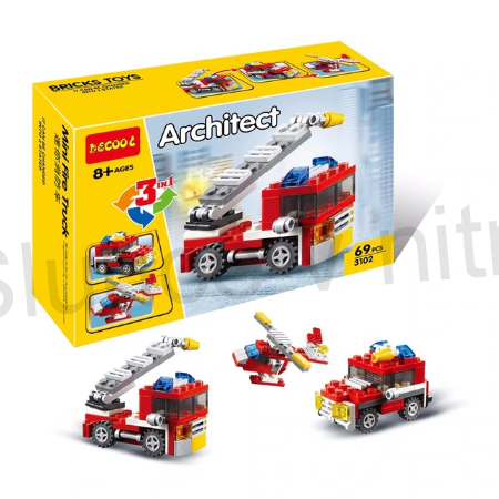 Stavebnice lego hasiči 3v1 (D79)