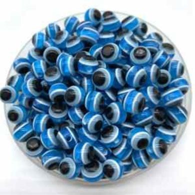 Plastový korálek Oko 10 mm | světle modré (AC177)