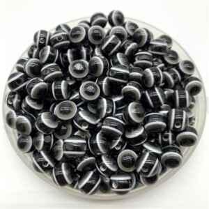 Plastový korálek Oko 10 mm | černé (AC197)