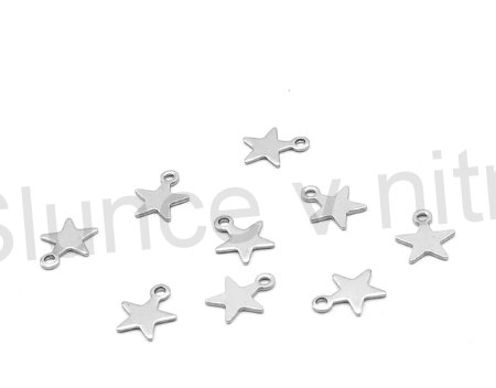 Přívěsek Hvězda chirurgická ocel 8,5 x 10 mm (AA191)