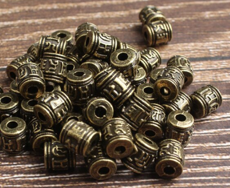 Kovový korálek - mezidíl 6,5 x 7 mm (AA221)