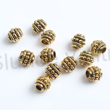 Kovový korálek - mezidíl 6,5 x 7 mm (AA222)