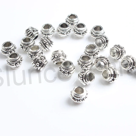 Kovový korálek - mezidíl 6 x 8 mm (AA223)