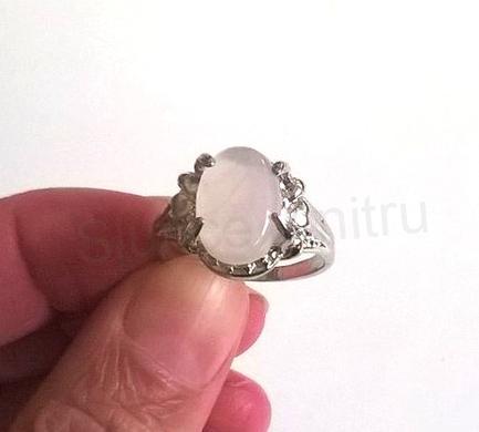 Minerální prsten růženín velikost 61 (X179)