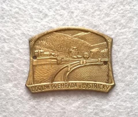 Turistický štítek na hůl – Údolní Přehrada u Bystřičky (MB35)