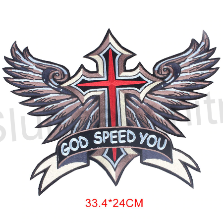 Moto nášivka God Speed You velká (C259)