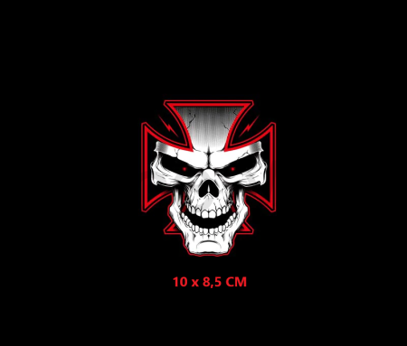 Moto nášivka cross skull (C340)