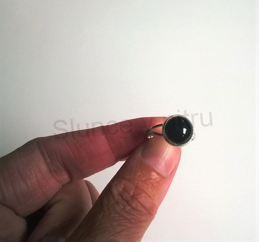 Nastavitelný stříbrný minerální prsten Onyx (X280)