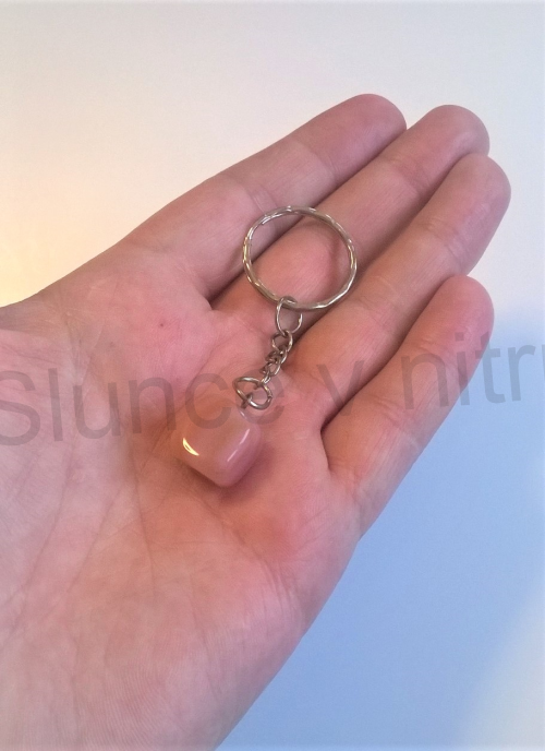 Přívěsek na klíče - minerální s achátem (D238)