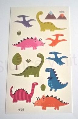Voděodolné, dočasné tetovaní Dinosauři číslo 5 (E264)