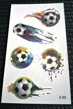 Voděodolné, dočasné tetovaní Fotbal číslo 16 (E283)