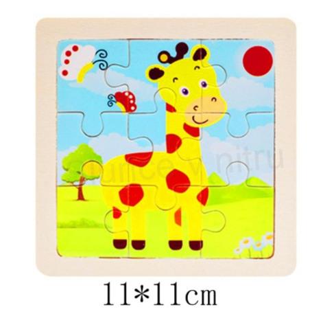 Dřevěné puzzle, skládačka Žirafa (D25)