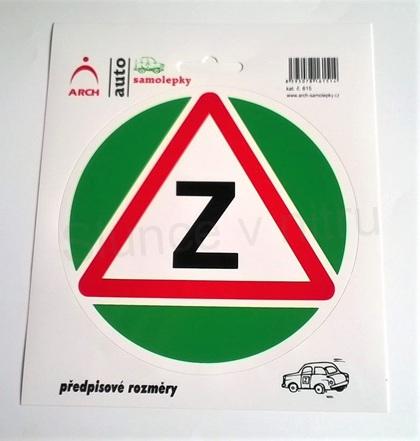 Samolepka na auto pro začátečníci 17,5 x 15 cm (E322)