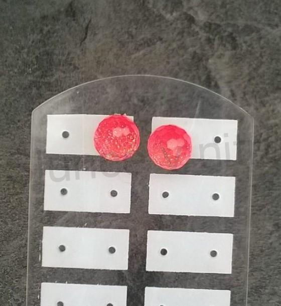 Puzetové náušnice resin krystal měnicí barvu broušené (BB514)