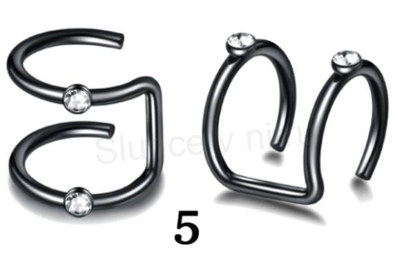 Falešný piercing, nasazovací náušnice č.5 (BB559)