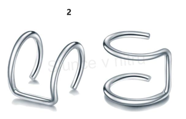 Falešný piercing, nasazovací náušnice č.2 (BB561)