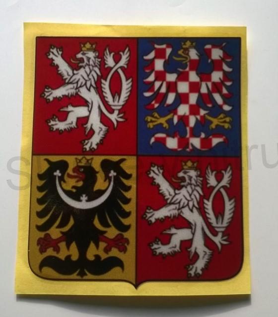 Samolepka na auto znak české republiky 13 x 12 cm (E486)