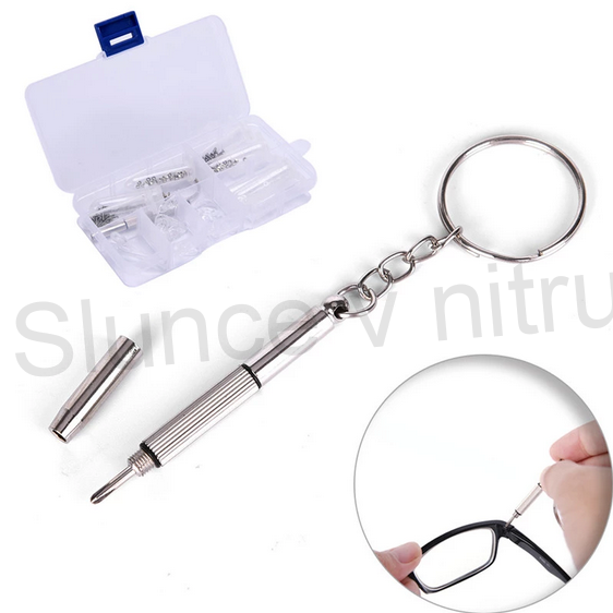 Přívěsek na klíče - multifunkční mini šroubovák 3 v 1 (H267)
