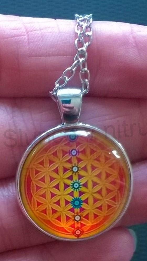 Náhrdelník s přívěškem Mandala (BD476)