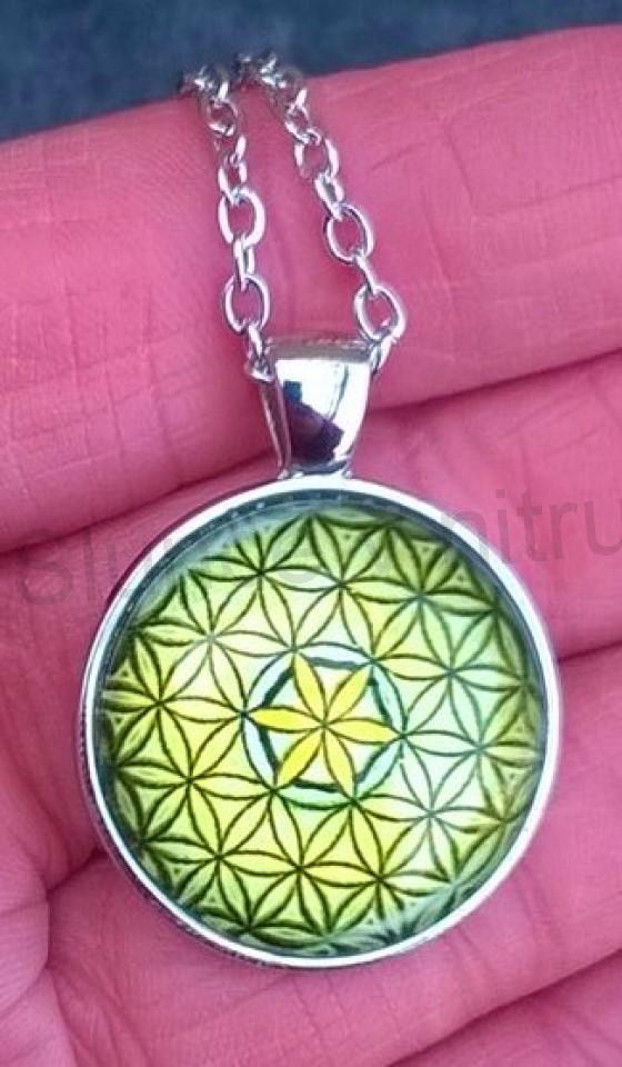 Náhrdelník s přívěškem Mandala (BD483)